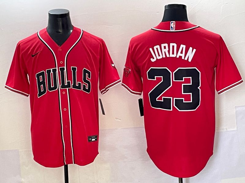 Men 2025 Chicago Bulls #23 Jordan Red Joint Name Nike NBA Jersey style 9